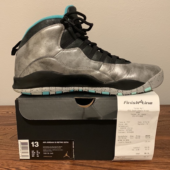 Jordan 10 Retro 30Th Anniversary “Lady Liberty” Size 13 Condition 8.5/10 - Picture 6 of 6